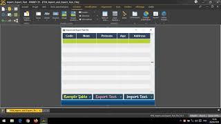 Export & Import Table To Text File Via WinDev IDE | Source Code