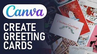 How To Make Greeting Cards In Canva | Canva Tutorial For Beginners (2025)