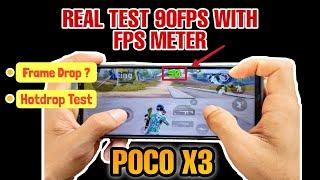 Poco X3 Pubg Mobile Test With 90FPS and FPS METER | PUBG MOBILE