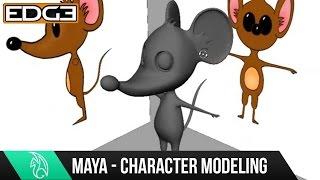 Maya Character Modeling Tutorial - Cartoon Mouse HD #1