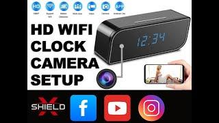 REVIEW : HD WiFi Spy Camera Alarm Clock 1080p Unboxing & Setup With HDMiniCam Android Application