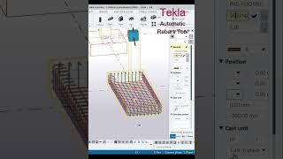 TEKLA STRUCTURE AUTO REBARS IN FOOTING SIZES