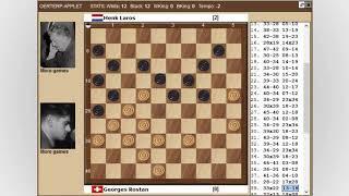 Rostan - Laros. World Draughts Championship 1948