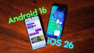 iOS 26 против Android 16! Обзор и сравнение главных операционок!