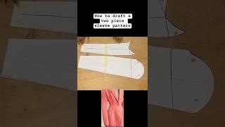 How to draft a two piece sleeve pattern #youtubeshorts #shots #shotsvideo #shorts #youtubeshort #diy