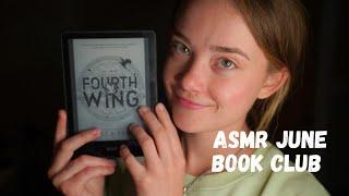 ASMR Book Club June Whispers, Tapping & Mint Sounds 