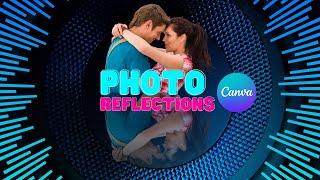 Easy photo reflections with FREE CANVA| How To Create A Reflection