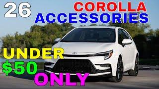 26 Awesome Upgrades MODS Accessories For Toyota COROLLA Under $50 Interior Exterior Trims & More