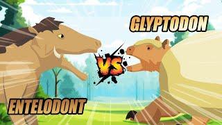 Entelodont vs Glyptodon | Prehistoric Animals Tournament [S1] | Prehistoric Animal Animation