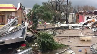 Tornado damage in New Orleans East - 360 view