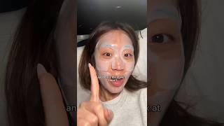 Trying the viral CLEAR sheet mask on my 6 HOUR FLIGHT?!! #sheetmask #koreanskincare #viral