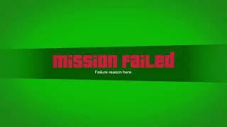 Mission failed GTA 5 green screen