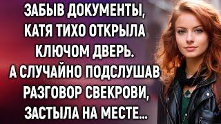 Забыв документы, Катя тихо открыла ключом дверь, а случайно подслушав разговор свекрови…