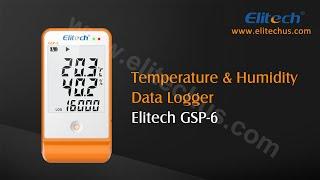 How to Use Elitech GSP-6 Temperature and Humidity Data Logger