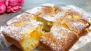 Cake in 5 minutes, very tasty with different fruits. Easy quick CAKE Recipe # 45