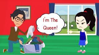 Mina Acts Like a Queen !! - Conversation in English - Mina English - English Communication Lesson.