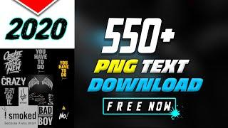 Premium PNG TEXT HD Download free 2020 Latest pack 550+