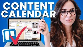 How To Create A Content Calendar For Social Media With TRELLO - The Ultimate Content Strategy Tool