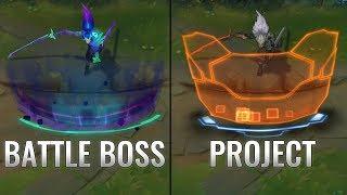 Battle Boss Yasuo vs project Yasuo Skin Comparison (League of Legends)