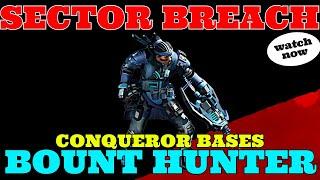 War Commander: Sector Breach Conqueror Bases (Level 10 Bounty Hunter)