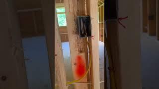 Bathroom rough electric #diy #construction #build #electrician #inspectiontherapy #inspectedaccepted
