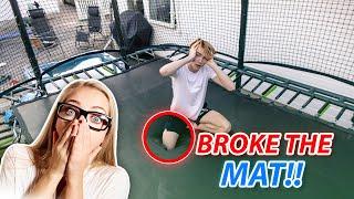 HE BROKE THROUGH THE TRAMPOLINE... // Tønsberg Meetup 2022 vlog #3