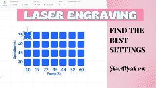 Learn the Best Laser Engraving Settings for the xTool M1 - How to use the Material Test Array