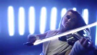 Classic musical battle of Star Wars - Violin with lightsaber