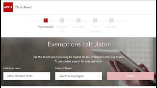 How to check for ACCA exemptions?