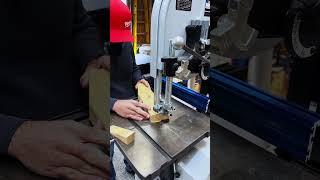 Cutting quick feet for dog gate on the band saw