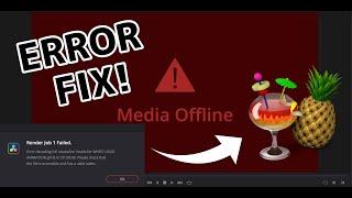 Davinci Resolve MEDIA OFFLINE ERROR FIX using HANDBRAKE!