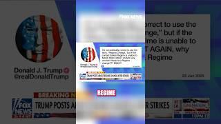 'Make Iran Great Again': Trump posts about regime change after strikes #shorts #trump #maga #iran