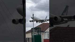EPIC  Cathay Pacific Cargo Boeing 747-8F Landing @ London Heathrow Airport - RW27L