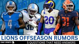 Lions News & Rumors | 5 Glaring Questions: Re-Sign DJ Chark? Trade For Jalen Ramsey? Draft Targets