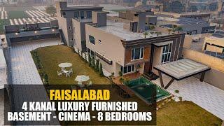 Faisalabad’s Iconic 4 Kanal Luxury Mansion | Basement, Cinema & Eight Bedrooms by Best Builders