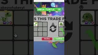 AMAZING TRADE!  I LOVE MEGA TURTLES  SOOOO MUCH.  CHECK OUT THIS WIN TRADE for a MEGA TURTLE!! 