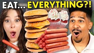 We Try Viral TikTok Food Challenges! | Boys vs. Girls