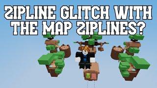 Can You Use The Map Ziplines To Do Zipline Glitch? | Roblox Bedwars