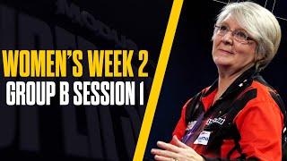 GROUP B BEGINS!  | Darts | Women's Week 2 | Group B Session 1