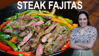 How to make PERFECT STEAK FAJITAS | The BEST steak fajitas MARINADE | Villa Cocina