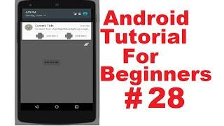 Android Tutorial for Beginners 28 # Showing Notifications and using NotificationManager