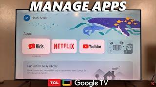 How To Add /Remove Apps From Kids Profile On TCL Google TV