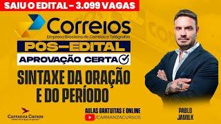 CORREIOS - Sintaxe da Oração e do Período - Pós-EDITAL - Pablo Jamilk