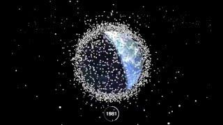 Сколько мусора и спутников вокруг Земли. Space Debris 1957-2015