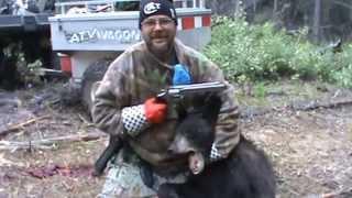 Alaskan Black Bear Hunting Klutina River Copper Center, Alaska Colt 44 Magnum