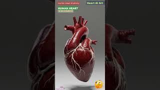 Human Heart Animation | Cardiac Anatomy | Heart AI Art | 87