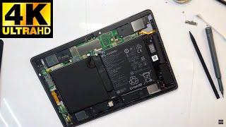 Huawei MediaPad M5 Lite 10" - Disassembly, Sizing Screen / Разборка, Проклейка Экрана