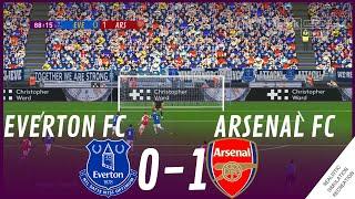 EVERTON vs. ARSENAL [0-1] MATCH HIGHLIGHTS • Video Game Simulation & Recreation