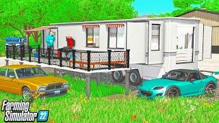 LUXURY MANSION ON WHEELS TRAILER HOME | CAN WE MAKE MILLIONS? FARMING SIMULATOR 22