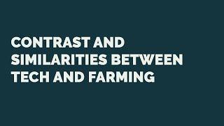 Label LIVE: Contrast and Similarities Between Tech and Farming